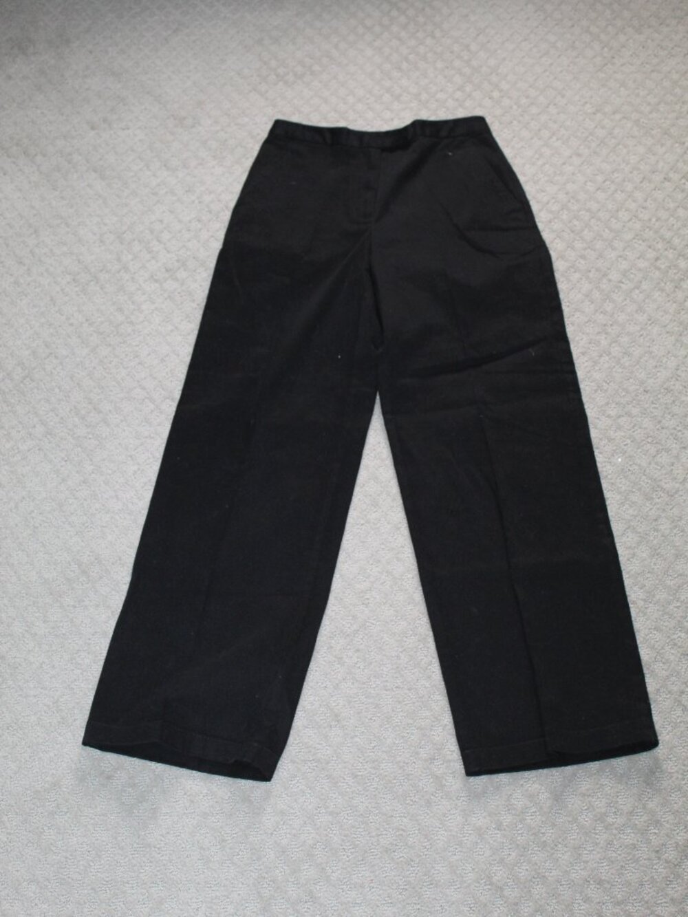 Ann Taylor Size 6 Stretch Black High Rise Chino Trousers